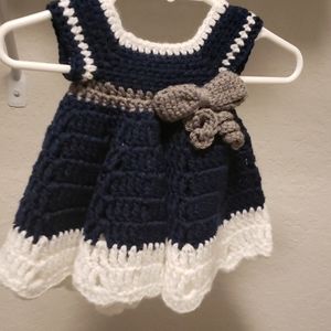 Crochet infant dress